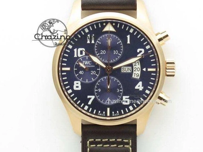 MIROTIME 0319 MoistureWicking Portofino Automatic RG IW356522 FKF 1:1 Best Edition Blue Dial on Black Croco Strap A 7109